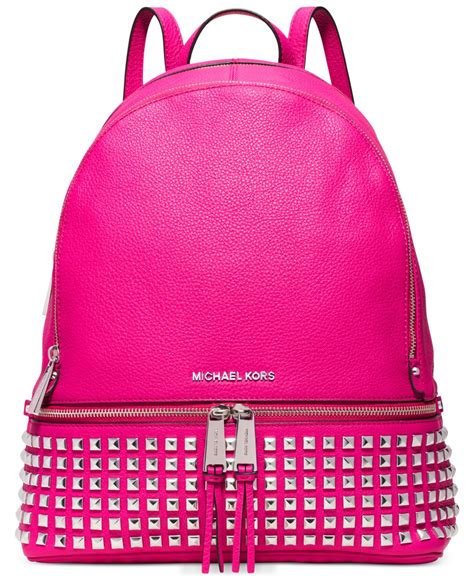 michael kors rhea medium backpack pink|michael kors rhea backpack large.